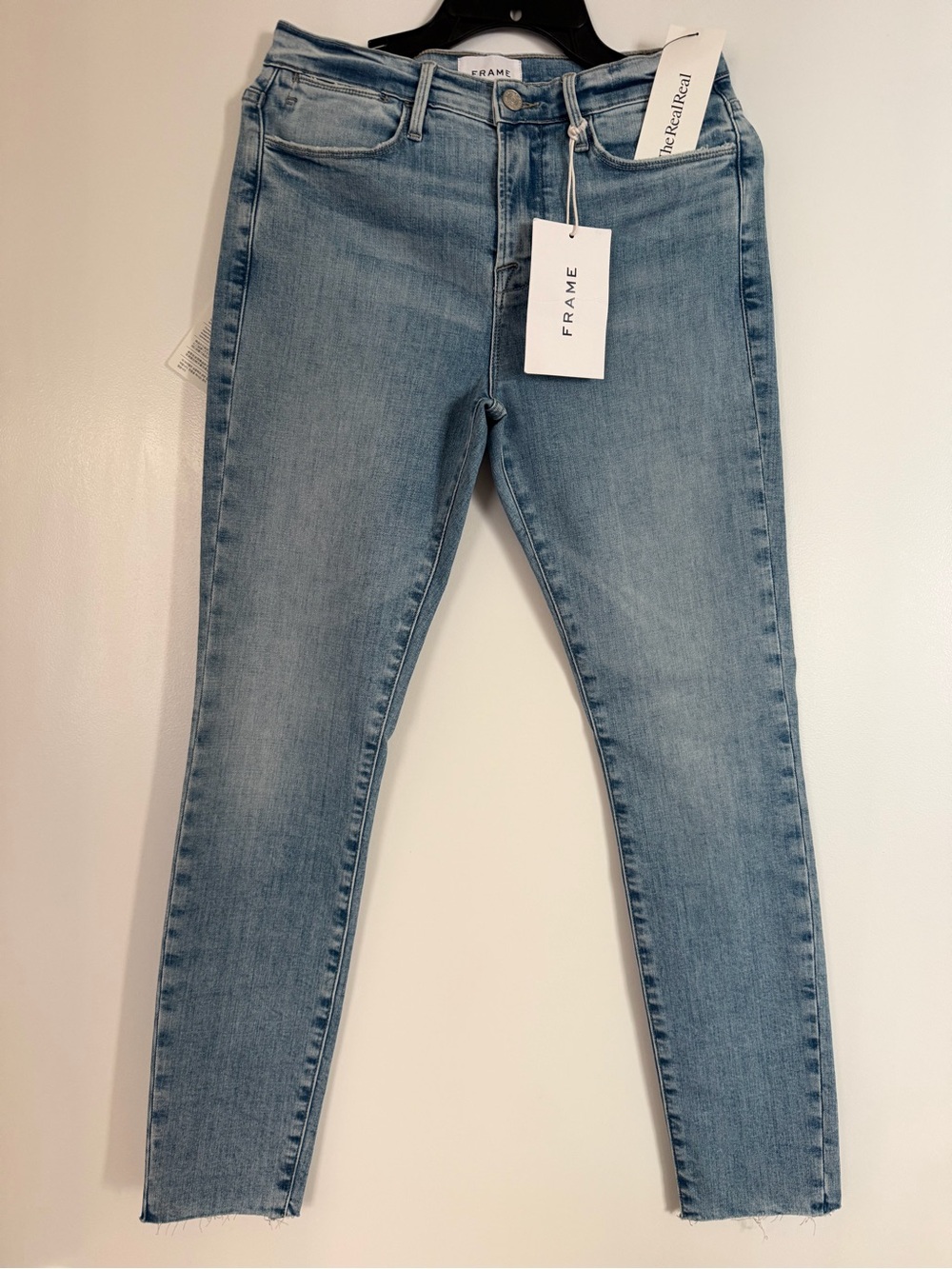 Frame Denim Light Wash High-Rise Skinny Jeans - Women